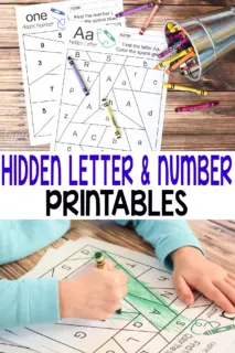 color by number or letter to find the hidden picture