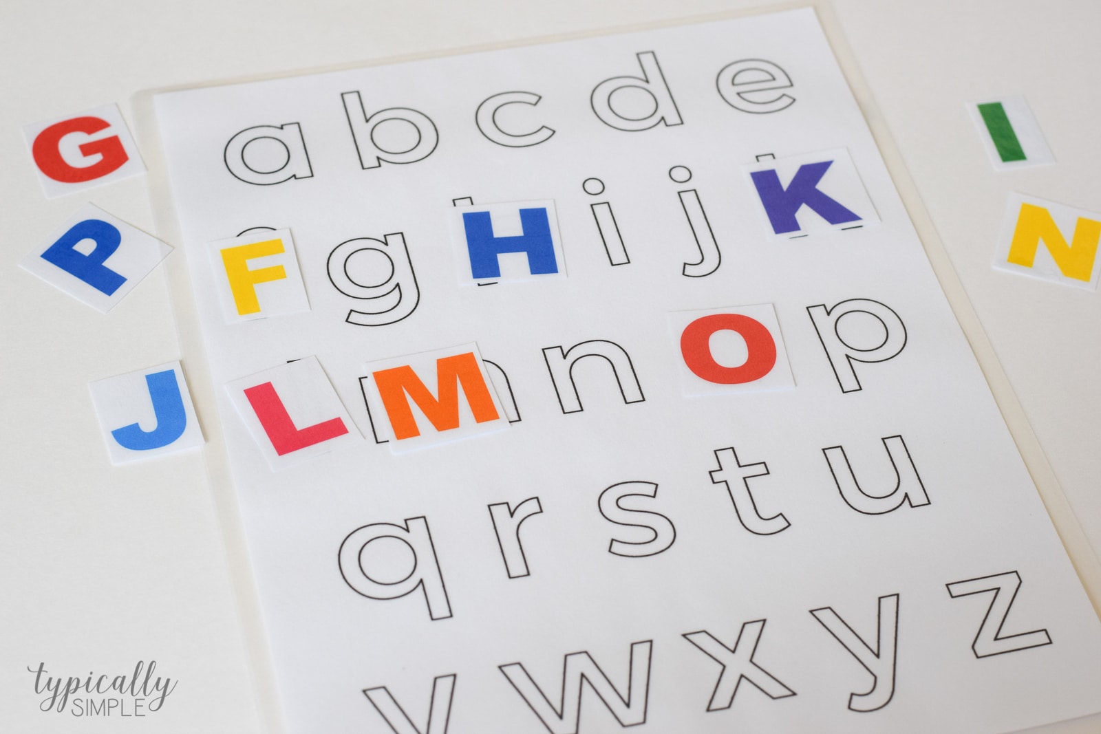 alphabet activities lowercase letters printable typically simple