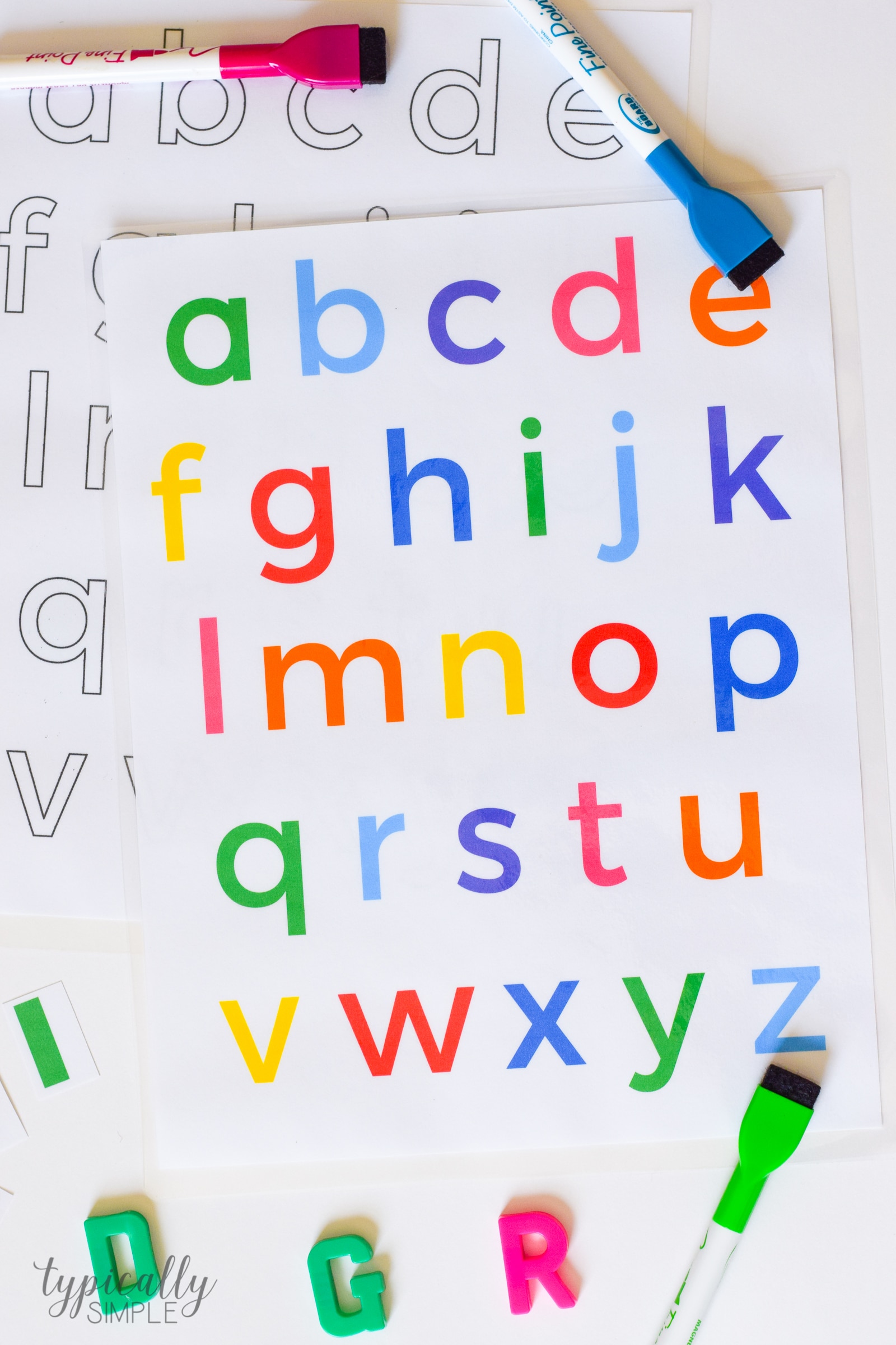 Alphabet Activities Lowercase Letters Printable Typically Simple