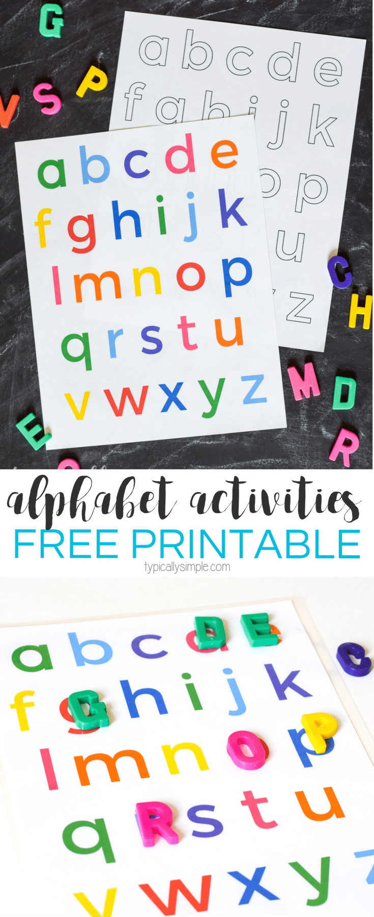 Small Alphabet Letters Printable, Activity Shelter