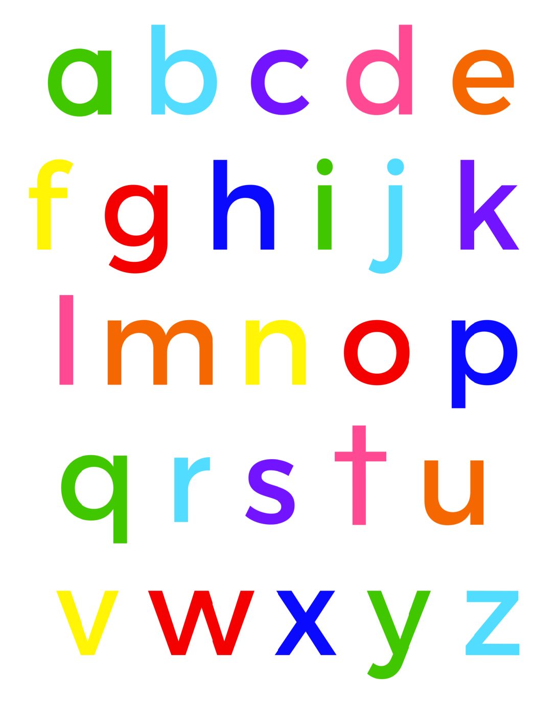 Printable Lowercase Letters Printable Templates
