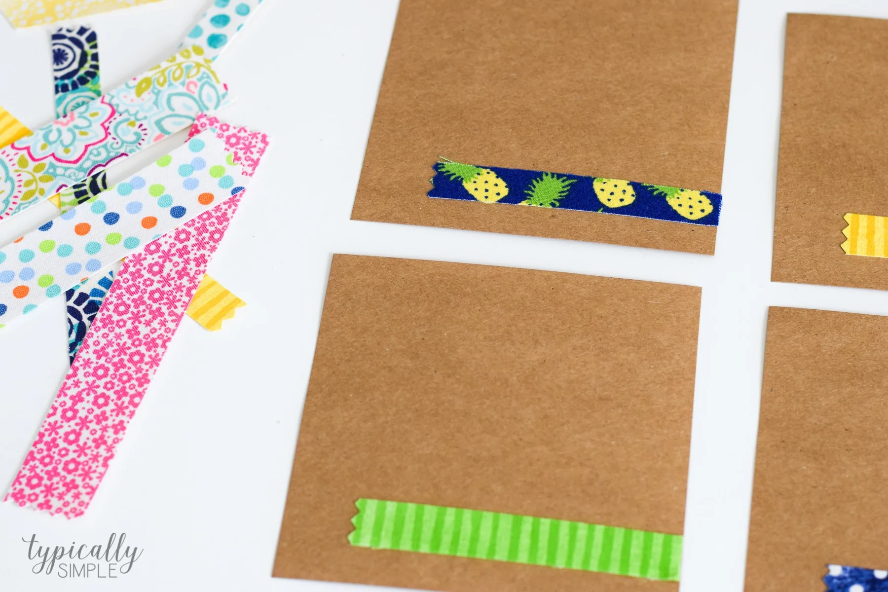 DIY Fabric Tape Tutorial - Typically Simple