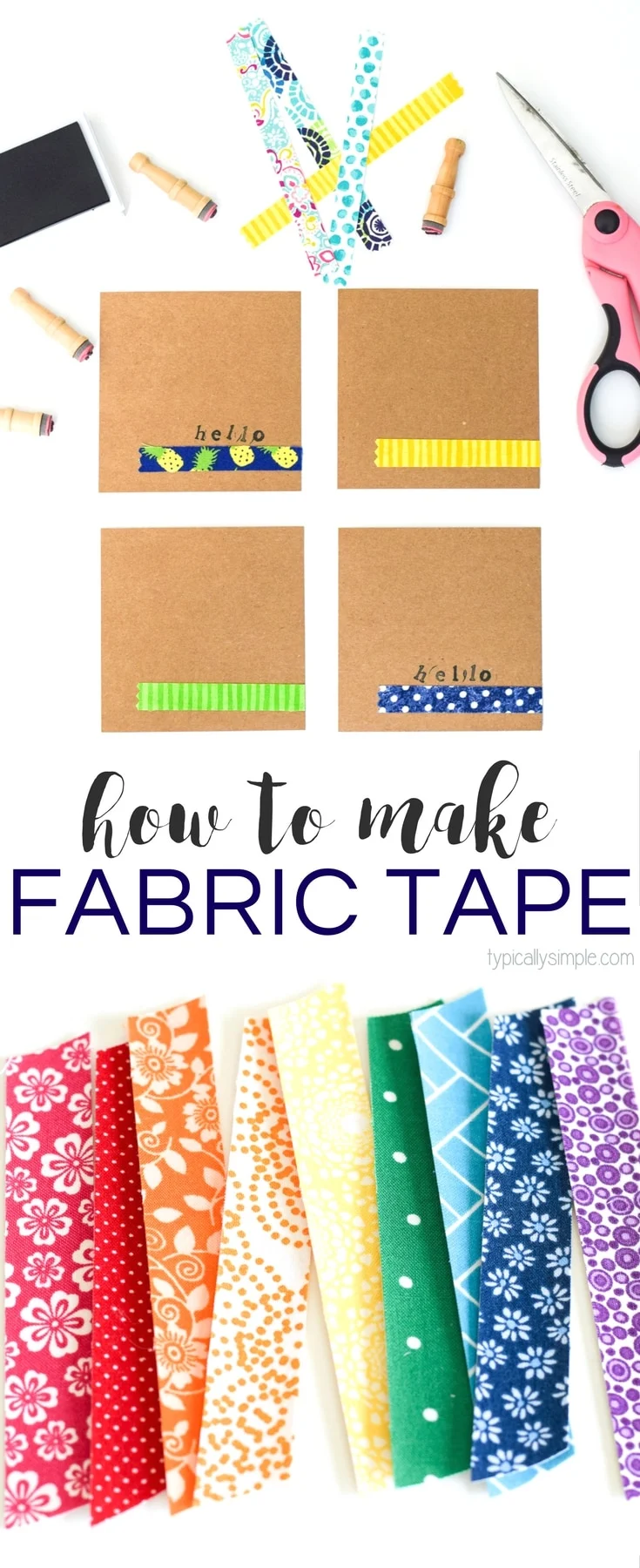DIY Fabric Tape Tutorial - Typically Simple