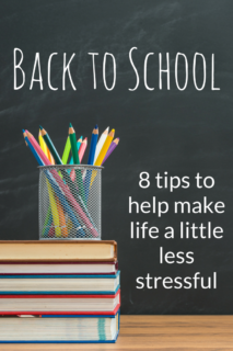 8 simple tips to help make going back to school a little less stressful. {ad}