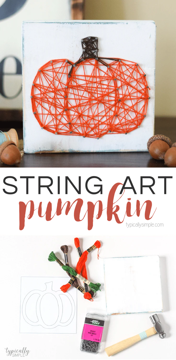 5 X 5 Pumpkin String Art Kit DIY Adult Halloween & Thanksgiving