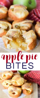Packed full of baked apples and cinnamon flavor, these apple pie bites are a yummy fall treat! A simple recipe that the kids can help make!