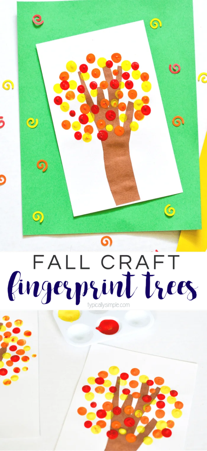 Fingerpaint Fall Tree, Kids' Crafts, Fun Craft Ideas