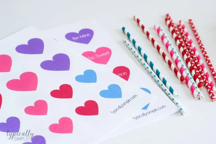DIY Heart Straws for Valentine's Day