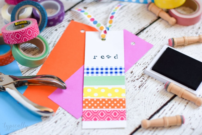 Washi Tape Bookmarks: Crafts for Kids