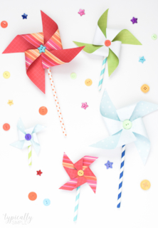 paper pinwheels craft for kids