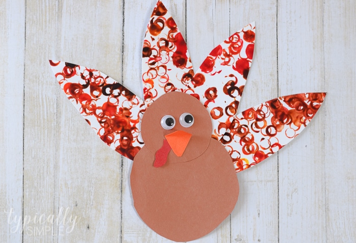 construction paper turkey pattern