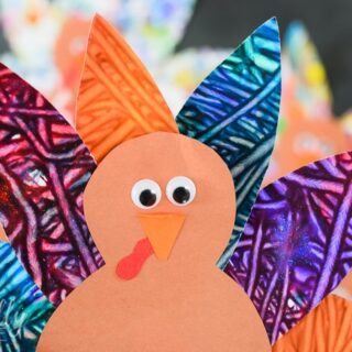 Count and Clip Cards: Turkey Feathers - Typically Simple