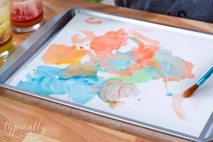 How to Make DIY Baking Soda Ocean Art - thearts123.com